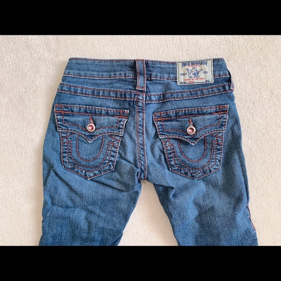 True Religion Jeans with Pink Crystals - Picture 4 of 6